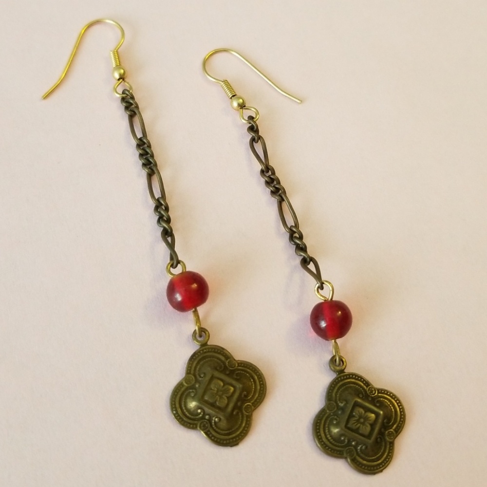 Long drop earrings!